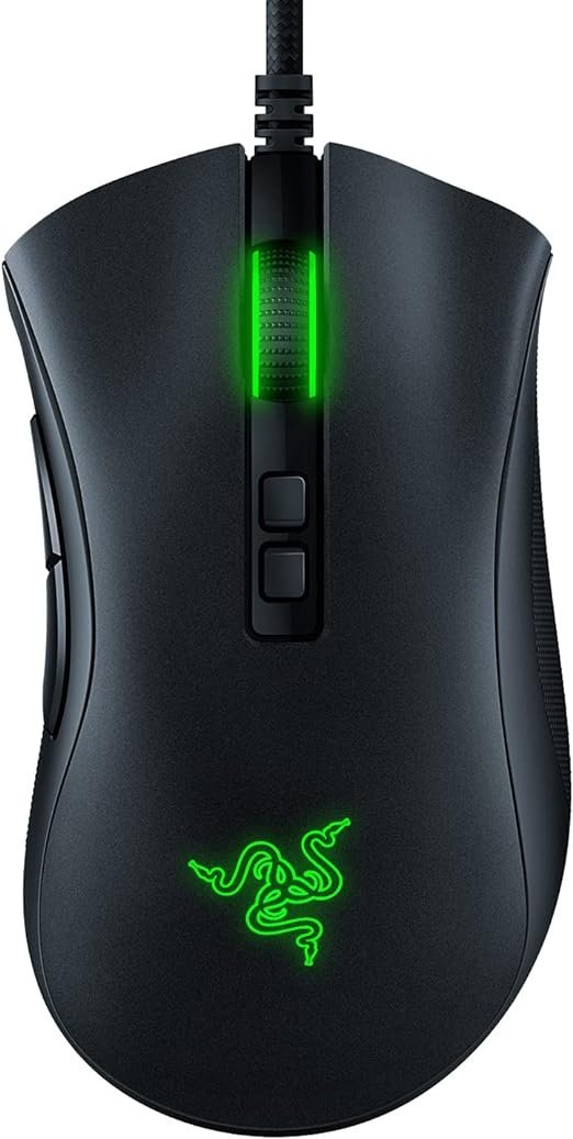 Mouse Gaming Razer DeathAdder v2 – Iluminação Chroma RGB – Preto Clássico