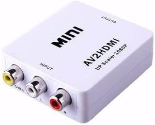 Mini Conversor Adaptador Rca Para Hdmi 720p Ou 1080p