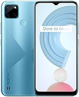 Realme C21Y-Smartphone 6.5”,5000mAH,4+64g,13MP AI Triple Camera,3-Card Slot, Side Fingerprint Recognition, Helio G35(Blue)