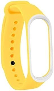 Pulseira extra para XIAOMI MI BAND 3 (Amarela com detalhe Branco)