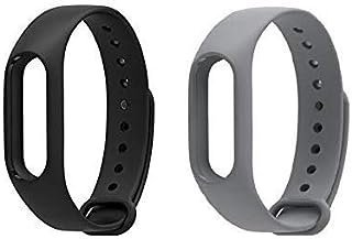 Kit 2 Pulseiras compatíveis com MI Band 2 (Preta+Cinza)