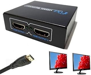 Adaptador Hdmi 1.4 Splitter Duplicador 2x monitor Full Hd 3D Imagem Xbox Playstation
