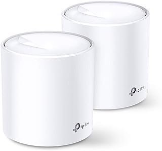 Roteador Gigabit Wi-Fi 6 Mesh TP-Link DECO X60 (2 unid.) Wireless AX3000 Dual Band 2,4/5 GHz, OFDMA e Mu-Mimo, Beamforming, WPA3, TP-Link HomeShield, Controle dos Pais, Rede de convidados, QoS, Branco