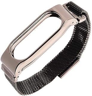 Pulseira Relógio Xiaomi MI BAND 2 Aço (Preta – Magnética)