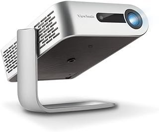 ViewSonic Projetor de Wi-Fi inteligente portátil M1+ com alto-falantes Bluetooth Dual Harman Kardon e entradas HDMI, USB tipo C (M1PLUS)