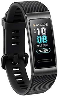 Pulseira Esportiva HUAWEI, Pulseira 3 Pro GPS Smart Band Metal Amoled 0,95′ Full Color Touchscreen Swim Stroke Heart Rate Sensor Sleep Bracelete (Preto)
