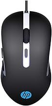 HP Mouse Gamer USB G210 Preto Sensor Óptico SPCP A704E Ambidestro Resoluções até 2400 DPI e Iluminação Multicolor Grande cabo de 1,45M com 6 botões 7ZZ89AA