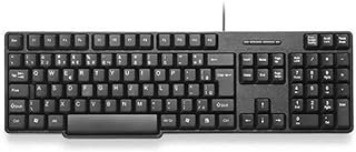 Teclado com Fio Conforto Sem Marca Conexão USB Cabo de 130cm Resistente Água Preto – TC204