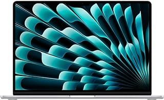 Apple 2024 MacBook Air (de 15 polegadas, Chip M3 da Apple com CPU de oito núcleos e GPU de dez núcleos, 8GB Memória unificada, de 512 GB) – Prateado