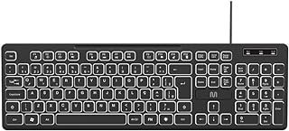 Teclado Com Fio Light 3 Níveis e LED Ajustável Teclas Silenciosas e Conexão Usb Preto – TC268