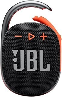 JBL, Caixa de Som Bluetooth, Clip 4 – Preto e Laranja