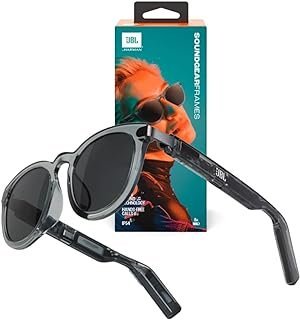 Óculos JBL com Som Bluetooth Soundgear Frames com Microfone Integrado 8 hrs de Bateria IP54 Onix