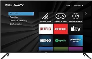 Smart TV Philco PTV50RCG70BL Roku 50 Polegadas, 4K UltraHD D-Led, Borda Infinita, Quad Core, Preta