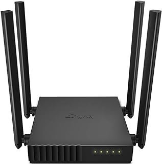 Roteador Wi-Fi TP-Link Archer C54 AC1200 Dual Band 2.4/5 GHz, Multi-modo 3 em 1 (roteador, repetidor, access point), IPv6, Preto