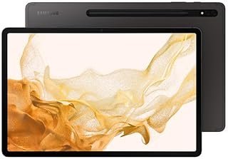 SAMSUNG Tablet Android Galaxy Tab S8+ Plus 31.5 cm 128GB WiFi 6E, tela AMOLED grande, S Pen incluída, experiência de PC, câmera ultra ampla grava vídeo 4K, bateria de longa duração, versão dos EUA,