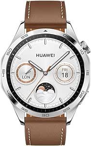HUAWEI, SmartWatch, WATCH GT 4 46mm,Design Geométrico,Novo gerenciamento de calorias,Até 2 semanas de bateria (marrom)