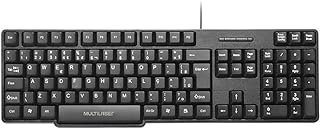 Teclado com Fio Slim Conexão PS2 Cabo de 130cm Resistente Água Preto – TC225