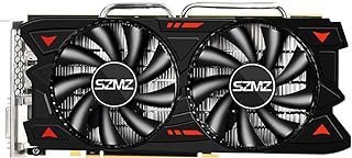 Placa Gráfica RX 580, Placa de Vídeo de Computador AMD Radeon 8GB 256Bit 2048SP GDDR5 com HDMI/DP/Portas, Ventiladores Gêmeos de Congelamento para Mineração e Jogos