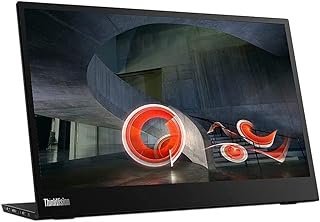 Lenovo Monitor ThinkVision M14 35.6 cm Full HD 1920 x 1080 IPS – 300 Nit 6ms 2 portas USB tipo C, tela panorâmica, retroiluminada, LED, LCD, portátil, portátil, preto