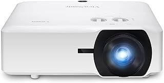 ViewSonic Projetor laser LS920WU 6000 lúmens WUXGA para tela de 300 polegadas, HDMI duplo, suporte 4K HDR/HLG, zoom óptico de 1,6x para negócios e educação