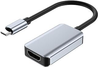 Yujixus Adaptador USB C para HDMI 4K a 60Hz, adaptador tipo C para HDMI [compatível com Thunderbolt 3/4] com iPhone 15 Pro/Max, MacBook Pro/Air 2023, iPad Pro, iMac, S23, XPS 17, Surface Book 3 e mais