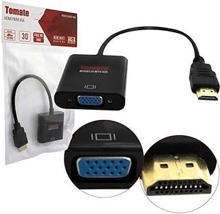 Conversor Cabo Adaptador Audio E Vídeo Hdmi Para Vga 1080p