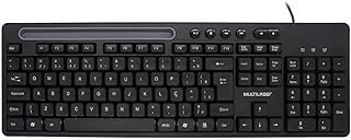 Teclado Multimídia Office USB com Apoio para Smartphone Preto Multilaser – TC262