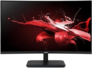 Monitor Gamer Acer Nitro ED270R S3biip Tela de 27” Curva raio de 1500 mm de visualização HDR10 DisplayPort 180Hz 1ms LED VA Tecnologia Game Mode HDMI(2.0) DisplayPort(1.2)
