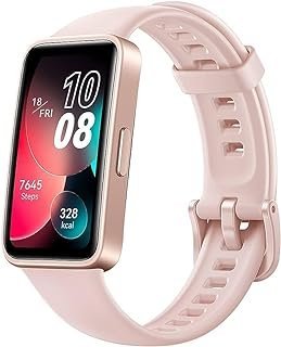 Smartband HUAWEI Band 8, Design Ultra-fino, 14 dias de duração da bateria,Bateria completa em apenas 45 mins, TruSleepTM 3.0, respostas rápidas de mensagens, compatível com iOS e Android,Rosa