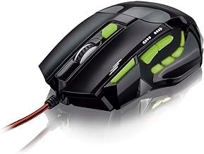 Mouse Gamer com Rapid Fire 2400DPI Preto e Verde Multilaser – MO208