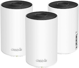 TP-Link Deco AXE5300 Wi-Fi 6E Tri-Band Whole-Home Mesh Wi-Fi System, pacote com 3