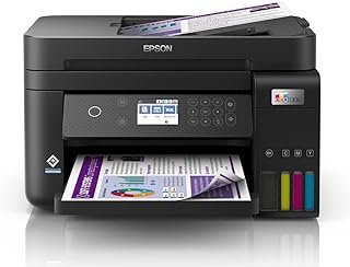 EPSON Multifuncional EcoTank L6270 – Tanque de Tinta Colorida, Wi-Fi Direct, Ethernet, Frente e Verso Automático, ADF, Bivolt, Preto