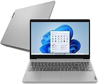 Notebook Lenovo IdeaPad 3i Celeron 4GB 128GB SSD + Microsoft 365 Personal – Windows 11 15.6′ 82BU0008BR Prata