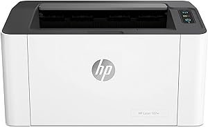 HP, Impressora HP Laser 107a. Tecnologia de impressão Laser Impressora para Pequenas e Médias Empresas. Conectividade: USB 2.0 de alta velocidade (4ZB77A), Branco/Cinza