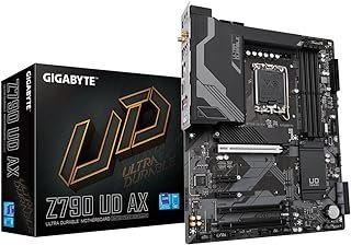 Placa Mãe Gigabyte Z790 Ud Ax (lga 1700 / Intel Z790 / Atx / Ddr5 / Triple M.2 / Pcie 5.0 / Usb 3.2 Gen2x2 Tipo-c/Intel Wi-fi / 2.5gbe Lan/Pcie Ez-latch/Multi-key/Placa-mãe)