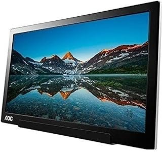 AOC Monitor portátil I1601FWUX de 15,6 polegadas, extremamente fino, Full HD 1920 x 1080 IPS, SmartCover, AutoPivot (apenas para dispositivos com USB-C DP Alt Mode)