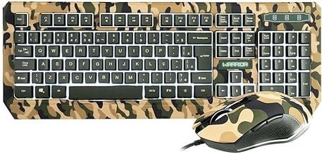 Warrior Gamer Army Tc249 Warrior Kyler Combo Teclado E Mouse Gamer Army – Tc249, Army – Windows