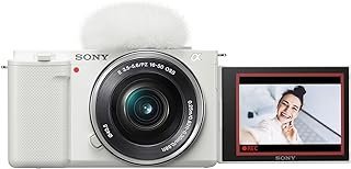 Sony Alpha ZV-E10 – Kit de câmera Vlog sem espelho com lente intercambiável APS-C – Branco