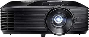 Optoma Projetor de filmes H190X acessível para casa e ao ar livre | HD pronto para 720p + suporte 1080p | 3900 lúmens brilhantes para visualização de luzes | Compatível com 3D | Alto-falante embutido