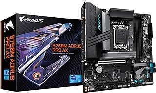 Placa Mãe Gigabyte B760M AORUS PRO AX WIFI (LGA 1700/4xDDR5/HDMI/DP/M.2/USB 3.2)