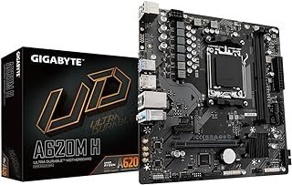 Placa Mãe Gigabyte A620M H, DDR5, mATX, AM5, M.2 NVME, Displayport/HDMI