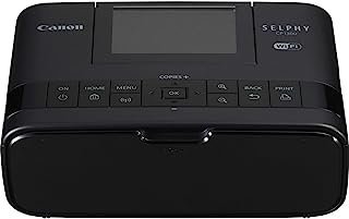 Canon Impressora fotográfica compacta sem fio Selphy CP1300 com impressão de dispositivo AirPrint e Mopria, preta (2234C001)