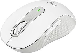 Mouse Sem Fio Logitech Signature M650 com Design de Tamanho Compacto, Clique Silencioso, Botões Laterais Personalizáveis, Conexão USB e Bluetooth – Branco