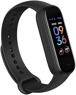 XIAOMI 7584 Amazfit Band 5 Health & Fitness – Tracker With Alexa, Midnight Black