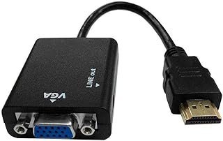 Cabo Adaptador Conversor HDMI para VGA com Saída P2 de áudio