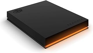 Seagate Disco rígido externo FireCuda Gaming 1TB – USB 3.2 Geração 1, iluminação LED RGB para PC e Mac com Serviços de Resgate (STKL1000400)