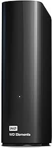 Disco rígido externo WD Elements de 20 TB, disco rígido externo USB 3.0 para armazenamento plug-and-play – WDBWLG0200HBK-NESN
