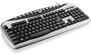 Teclado Super Multimídia Preto E Prata Usb Tc083 Multilaser