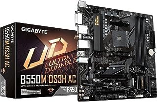 GIGABYTE B550M DS3H AC (AM4 AMD/B550/Micro ATX/Dual M.2/SATA 6Gb/s/USB 3.2 Geração 1/PCIe 4.0/HMDI/DVI/DDR4/placa-mãe)