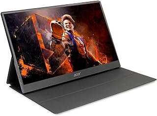 Monitor Acer Portátil design Ultrafino PM161Q Tela 15.6” com inclinação, resolução Full HD LED IPS 60Hz Tecnologia Adaptive Sync 1 cabo mini HDMI e 1 cabo USB Tipo-C